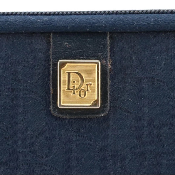 Christian Dior Trotter Jacquard Zip Cosmetic Bag Vintage - Picture 6 of 8